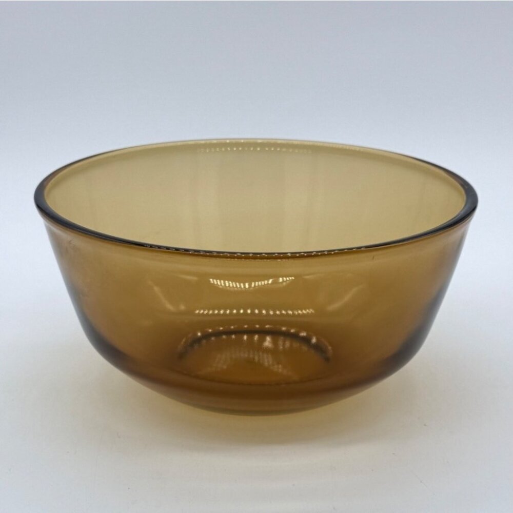 Vintage Anchor Hocking Amber Glass Mixing Bowl 7"